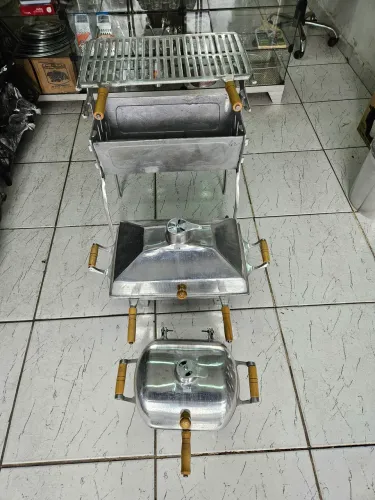 Churrasqueiras de alumínio batido grosso vários modelos