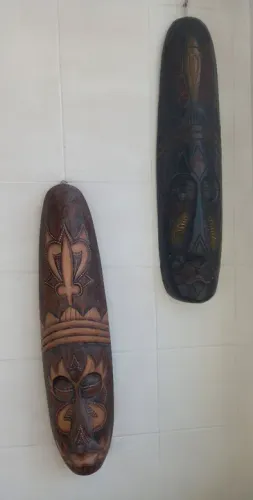 Máscaras de Madeira Decorativas indonesiana 