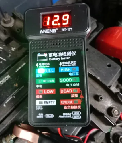 Testador de bateria Ferramentas de Diagnóstico Analisador de Bateria 12V LCD