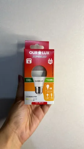 Lâmpada Led Bulbo 6W 6500K 600 Lumens Ourolux