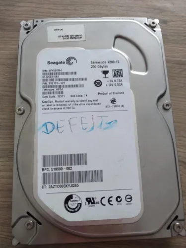 Seagate Barracuda 250gb 7200.12 st3250318as (Defeito)