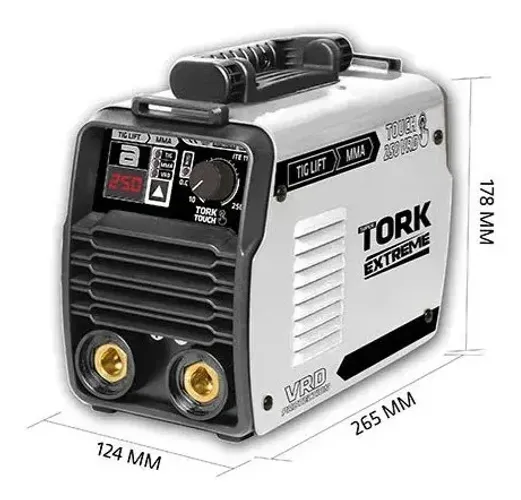 INVERSOR TOUCH EXTREME 250 AMP TIG/ELETRODO 220V ITE-11250-220V TORK SOLDAS