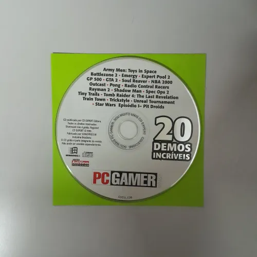 CD-ROM PC Gamer 20 demos incríveis (1999) CD Expert