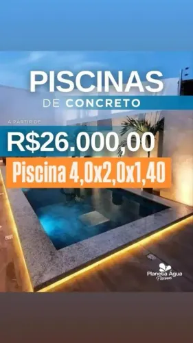 Piscina de concreto 4 METROS