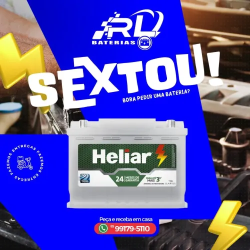 Bateria Heliar 24 meses de garantia dura 3 x mais 