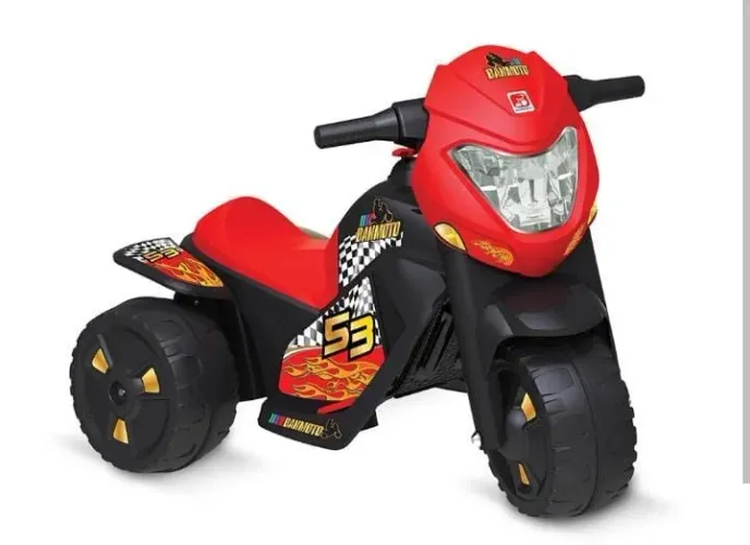 Triciclo infantil bandeirantes moto elétrica 
