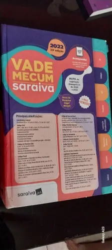 Livro Vade Mecum Saraiva 2022  33 edição 