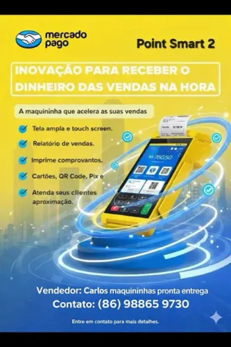 Máquina de cartão mercado pago smart 2