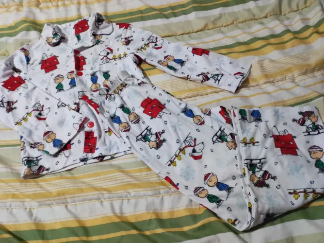 Pijama Infantil Snoopy Natalino