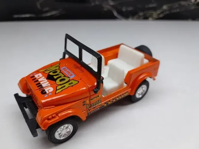 Miniatura Jeep Willys 1/43 #2Laranja
