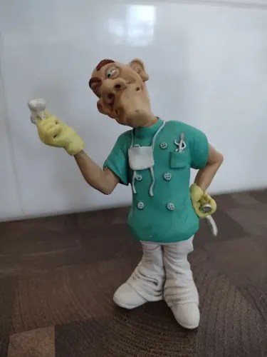 Escultura em Resina Dentista Odontologia Decoração para Clinicas 14 cm