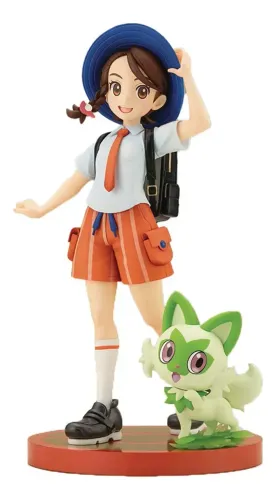 Kotobukiya Pokemon - Juliana With Sprigatito Statue Figure Art