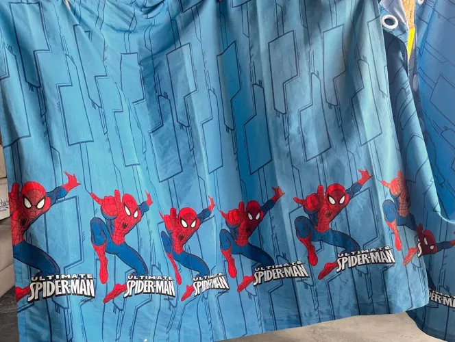 Cortinas Homem Aranha - Decoração Infantil