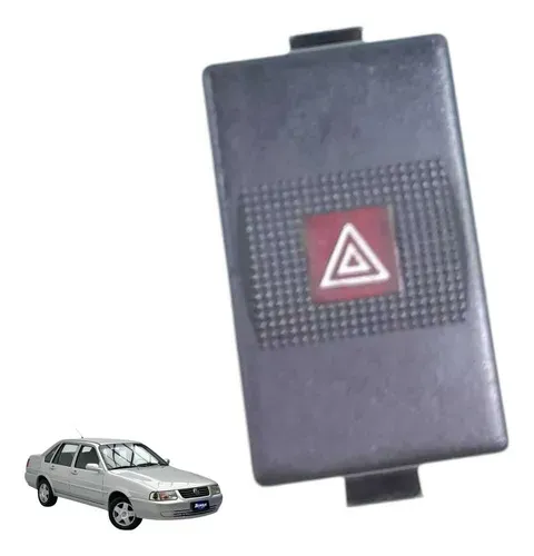 Botão Pisca Alerta Volkswagen Santana 2000 Preto