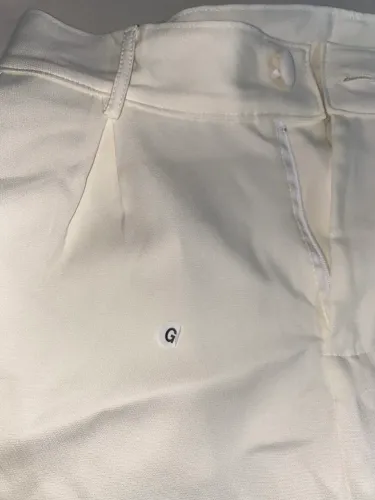 Calça social branca de alfaiataria, nova G - R$50