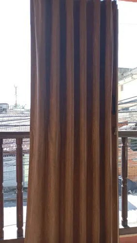 Porta Sanfonada em alumínio e lona
