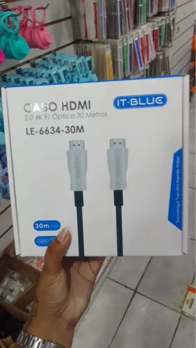 Cabo HDMI 2.0 4K Óptica 30 Metros - IT-BLUE