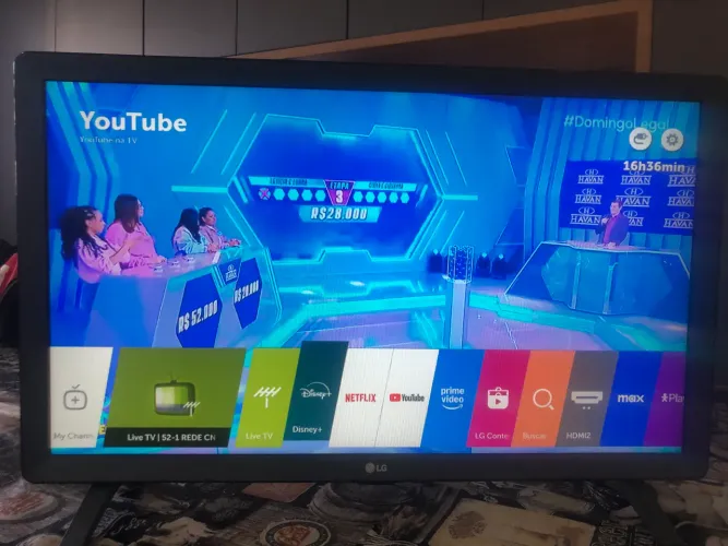 Smart TV LED 24' Monitor LG 24TL520S, Wi-Fi