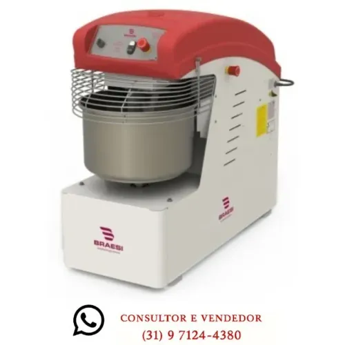 Amassadeira Espiral 25 Quilos Braesi Trifásica 220v