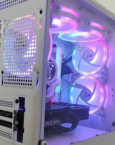 Pc Gamer Cristal Ryzen 5 8400F RTX 3060 Ti (NOVO) AM5 DDR5