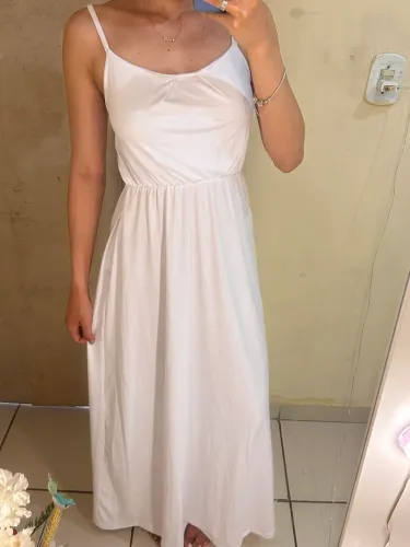 Vestido longo branco