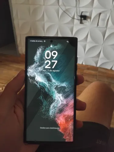 Tela original S22 ultra com detalhe