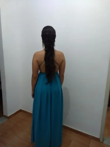Vestido festa azul