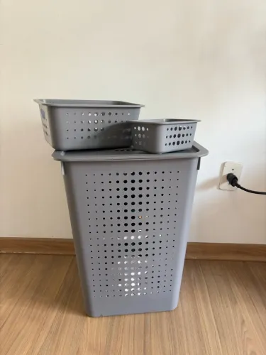 Cesto lavanderia + kit organizador
