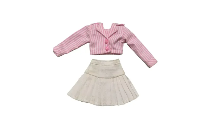 Roupas para Barbie, saia e blusa