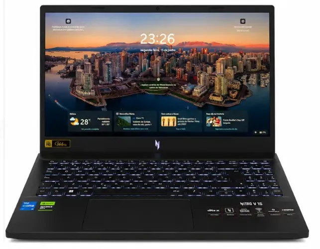 Notebook acer nitro V15 i5 de 13ª + RTX 3050