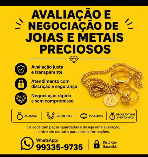 Ouro alianças usadas
