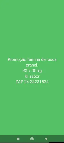 Farinha de rosca granel 