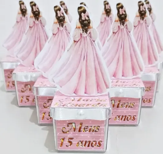 10 Caixinhas Cristal Aniversário 15 ou 18 anos / Debutante