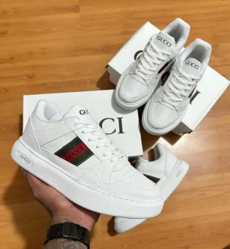 Sapatênis Masculino Gucci Branco Linha Luxo Masculino