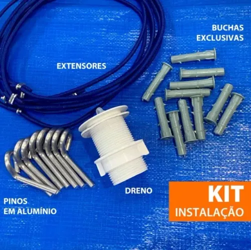 LONA PARA COBERTURA IMPERMEÁVEL AZUL 300 MICRAS MULTIUSO