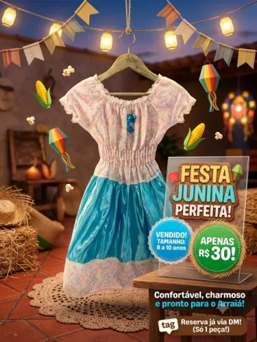Vestido de festa junina