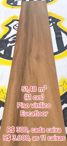 Piso Vinílico EUCATEX (51,48m²)