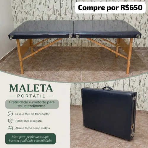 Maca Clínica Legno com encosto de cabeça - portátil 