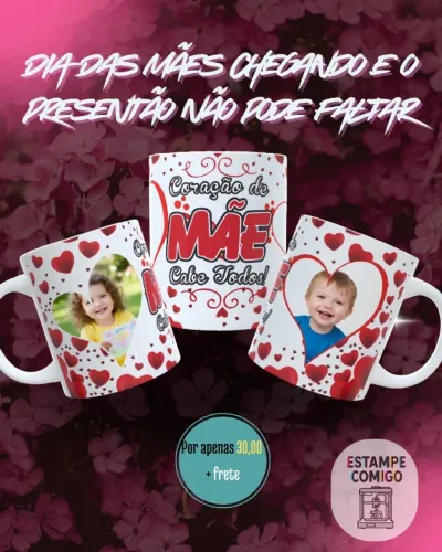 caneca de dia das mães