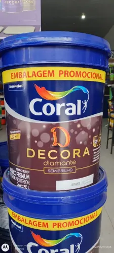 Tintas Coral Decora Diamante semi brilho 20L Branco