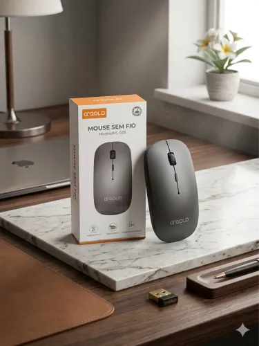 MOUSE SEM FIO E RECARREGÁVEL 