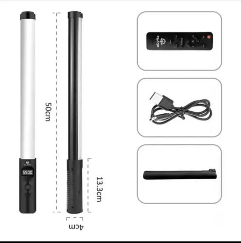 Bastão De Led Fotografia Colorido Rbg Light Stick Portatil SEM Tripé