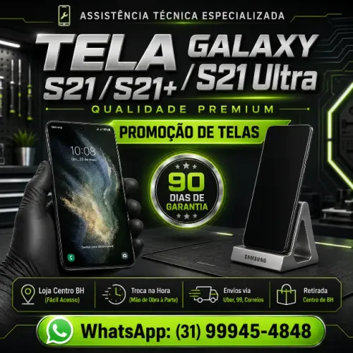 Tela Samsung Galaxy S21 / S21+ / S21 Ultra / S21 FE ? OLED E LCD!