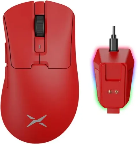 Mouse DELUX M900PRO, 8000Hz Polling Rate, Dock de carregamento, 63g, PAW3395 Sensor with 2