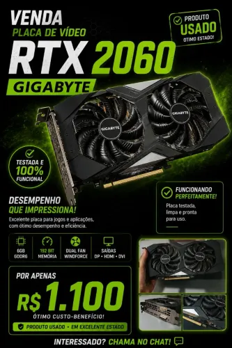 RTX 2060 6GB PERFEITA