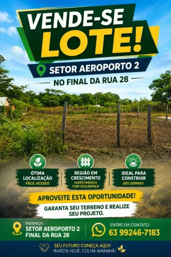 Lote em Pedro Afonso 
