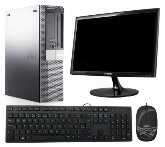 Pc Completo Intel Core I7 4GB SSD 256GB, Teclado, Mouse e Monitor 21,5" (Funcionando)