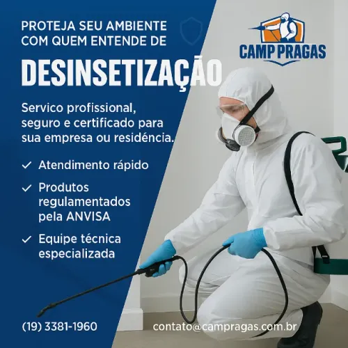 Dedetização (Baratas/Escorpiões/Aranhas/Ratos