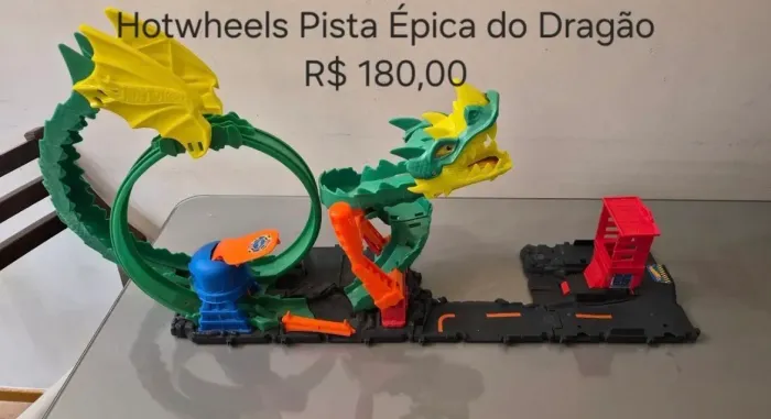 Pista hotwheels dragão