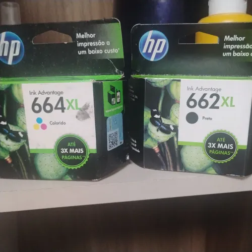 Cartucho HP 662 e 664 XL novo